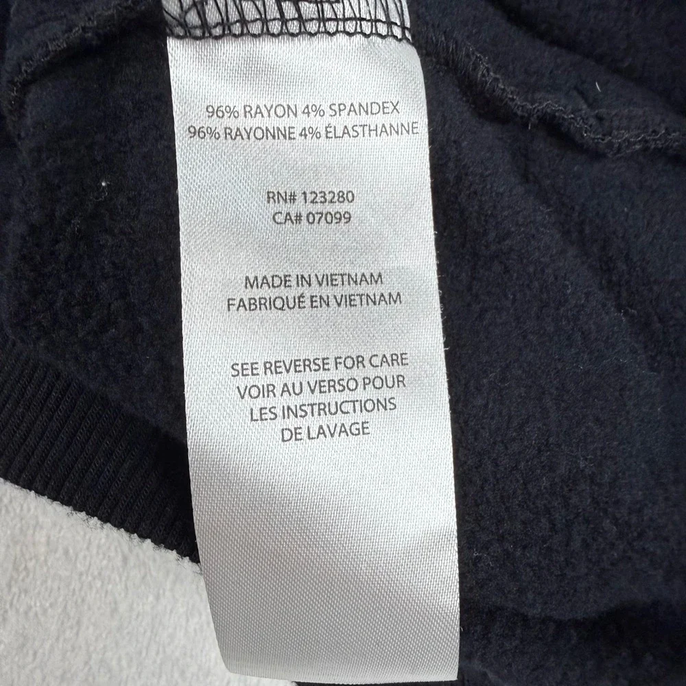 Travis Mathew Mens Black Quarter Zip Pullover Crown Royal Logo Fleece Large